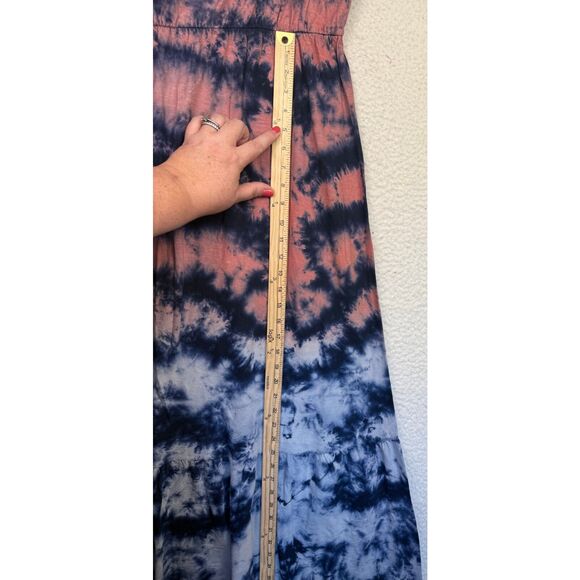 NWT Anthropologie Amadi Strapless Tie Dye Maxi Dress Whimsy Tiered Size Large - Picture 8 of 9